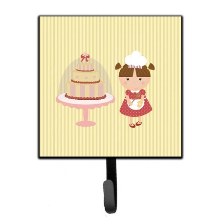 Jensendistributionservices Cake Baker Brunette Yellow Leash or Key Holder MI1709710